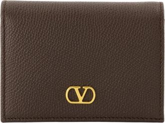 Valentino Garavani VLogo Portemonnee - Dames - Portefeuilles - Bruin - ONE Size - Leer - Accessoires