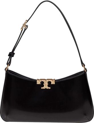 Tory Burch Eleanor Pave Slim Schoudertas - Dames - Schoudertassen - Zwart - ONE Size - Leer - Tassen