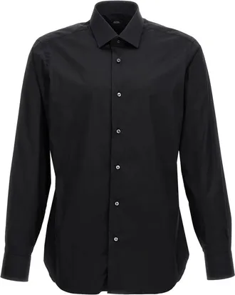 Barba Heren, Overhemden, Zwart, Maat: 4XL Katoen