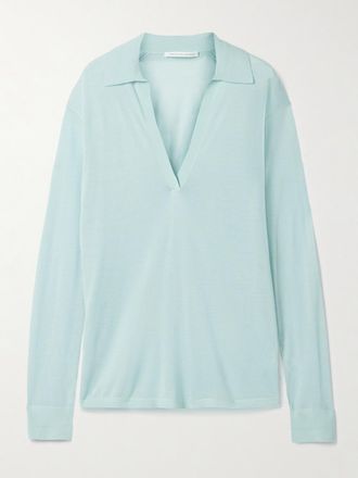 Maria McManus Polo In Cashmere - Blu