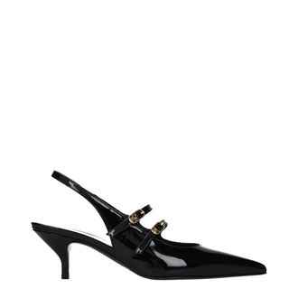 Celine Black Leather Womens Sandals