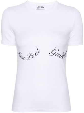Jean Paul Gaultier logo-print cotton T-shirt - White