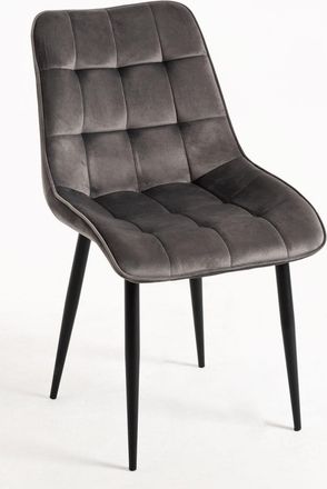 Regalos Miguel Silla en color gris oscuro de estilo con