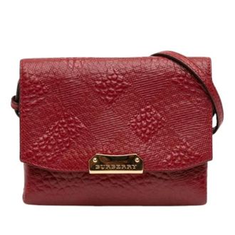 Burberry Pre-owned Cross Body Bags, female, Red, Size: ONE SIZE Pre-owned Crossbody Bag