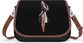 Generic Sexy Nun1 Woman Womens Crossbody Bag Fashion Shoulder Handbags Message Tote Bag with Adjustable Strap
