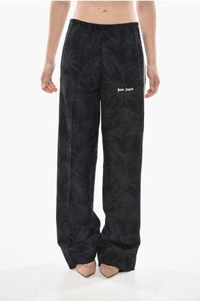 Palm Angels Jacquard Loose Fit Track Pants With Contrast Side Stripes size Xxs