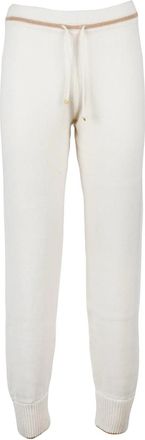 Eleventy Relaxed Fit Cashmere Sweatpants with Drawstring Waist and Ribbed Cuffs
