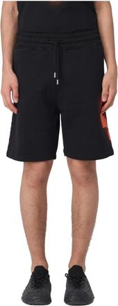 Marcelo Burlon Sportieve Shorts - Heren - Korte Broeken - Zwart - S - Katoen - Korte Broeken