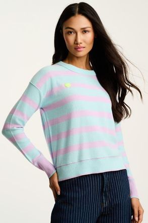 Lisa Todd Subtle Love Cotton Sweater in Aqua Lace at Nordstrom, Size X-Large