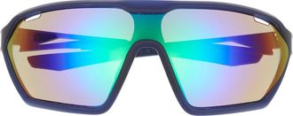 Hurley 51mm Polarized Angular Shield Sunglasses in Navy at Nordstrom Rack