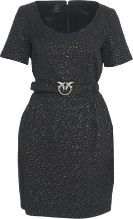 Pinko Araceli Mini Jurk - Dames - Korte kleedjes - Zwart - M - Kleedjes