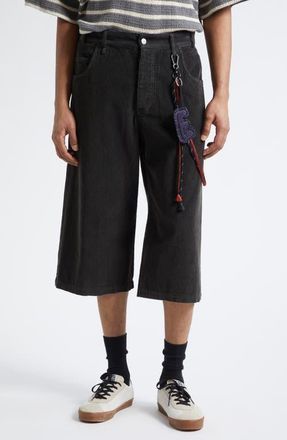 Song for the Mute Long Corduroy Shorts in Petrol Fade Out at Nordstrom, Size 32 Us