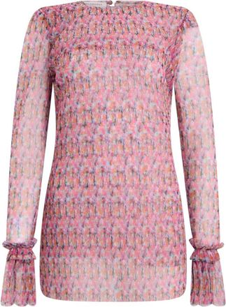 Philosophy di Lorenzo Serafini Korte Jurk met Bloemenprint - Dames - Korte kleedjes - Veelkleurig - 2XS - Polyester - Kleedjes