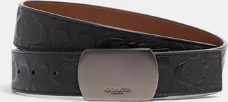 Coach Plaque Buckle Cut To Size Reversible Belt, 38 Mm