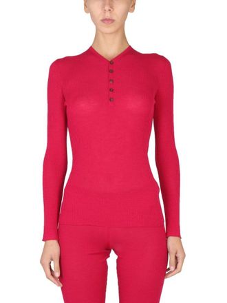 Dsquared2 Ribbed V-Neck Slim Fit Shirt
