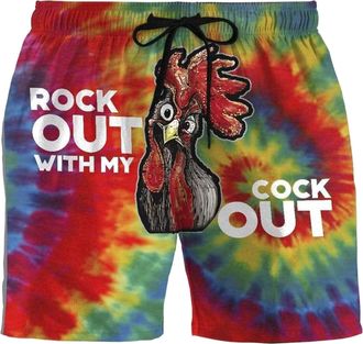 Generic Mens Lingerie Funny Trunks Mens Swim Novelty Shorts Pyjamas Personalised Underwear Trunks Designer Boxers Sale Clearance Watermelon Red