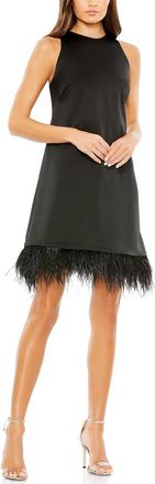Mac Duggal Feathered Cocktail Dress