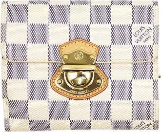 Louis Vuitton Pre-owned Portefeuille Joy Damier Azur Portemonnee - Dames - Vintage Accessoires - Beige - ONE Size - Vintage