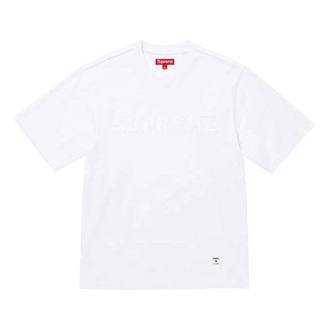 SUPREME Collegiate Appliqu&eacute; Short-Sleeve T-Shirt White FW25KN77-WHITE