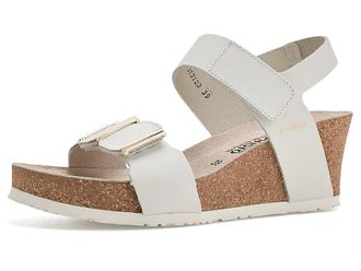 Mephisto Leonore Womens Wedge Shoes White : EU 41 (US Womens 11) B - Medium, Leather