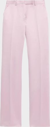 Tom Ford Satin Straight-Leg Tailored Pants