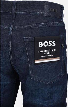 HUGO BOSS Mens Boss Black H RE MAINE JEANS DARK BLUE - Navy - Size: 32/32