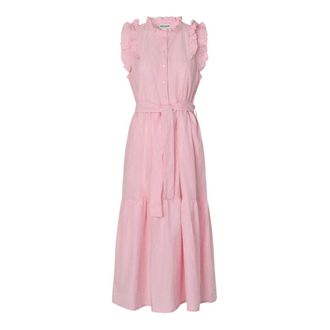 Lollys Laundry Overhemdjurken - Dames - Shirt Kleedjes - Roze - L - Kleedjes
