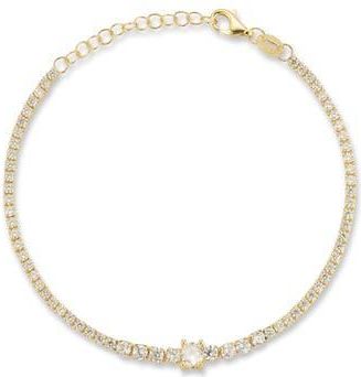 Sphera Milano Cubic Zirconia Tennis Bracelet in Gold at Nordstrom Rack