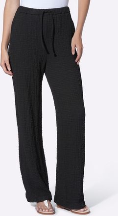 Heine Jerseyhose HEINE, Damen, Gr. 34, Normalgr&ouml;ssen, schwarz, 98% Polyester, 2% Elasthan, unifarben, Hosen Jerseyhose