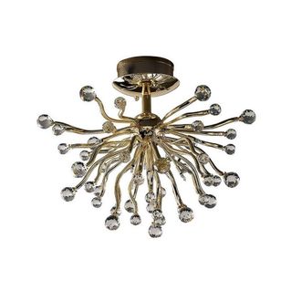 Netlighting Tizio Ceiling 10 Light G4 French GoldCrystal NOT LEDCFL Compatible in Gold