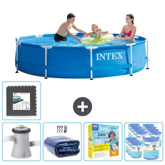 Intex Piscina Con Estructura Redonda - 305x76 Cm - 8-piezas Scb24