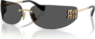 Miu Miu MU A51S Zonnebril - Dames - Zonnebrillen - Geel - ONE Size - Accessoires