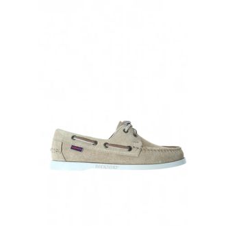 Sebago Sailor Shoes, female, Beige, Size: 10 1/2 US Dockside Portland