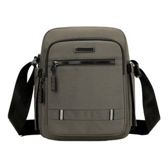 Generic Compatible For Mens Crossbody Bag Portable Outdoor(Deep khaki)