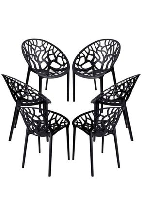 Regalos Miguel Regalos Miguel - Packs Sillas Jard&iacute;n - Pack 6 Sillas Nido - Negro