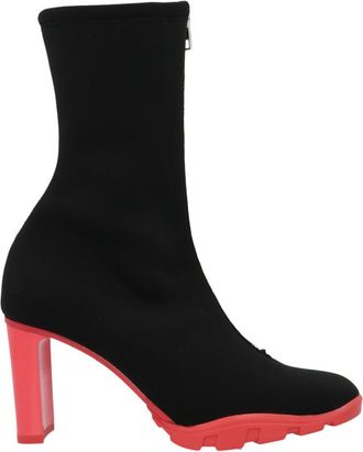 Alexander McQueen Black Leather Ankle Boots