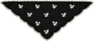 Saachi Floral Embroidered Traingle Bandana in Black at Nordstrom Rack