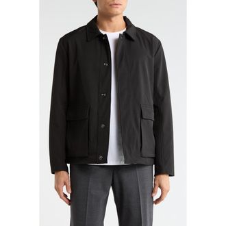 Elie Tahari Cargo Pocket Coach Jacket in Black at Nordstrom Rack, Size X-Large