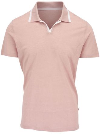 Orlebar Brown Linnen poloshirt - Roze