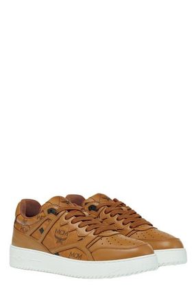 MCM Neo Terrain Lo Sneakers in Visetos in Cognac at Nordstrom, Size 38
