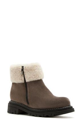 La Canadienne Declan City Dry Waterproof Genuine Shearling Boot in Cement Suede at Nordstrom Rack, Size 5