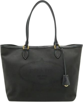 Prada Pre-owned Tote Bags, female, Black, Size: ONE SIZE Pre-owned Vintage Tote Bag