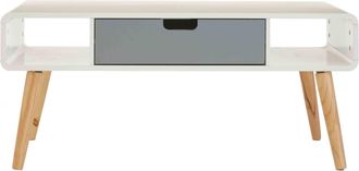 Premier Housewares Display Coffee Table, Compact Wooden Table, Elegant Coffee Table with Storage, Sturdy Coffee Table for Home