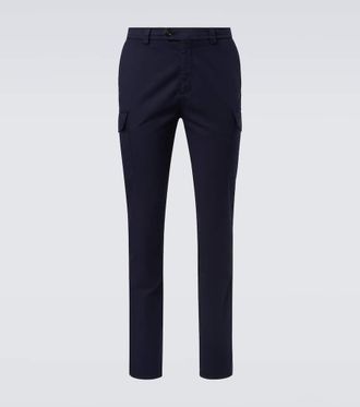 Brunello Cucinelli Cotton-blend slim pants