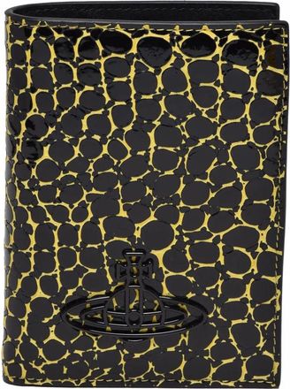 Vivienne Westwood Yellow Leather Color-Contrast Wallet