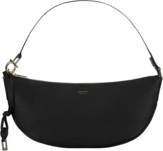 Ferragamo Half Moon Crossbody Tas - Dames - Handtassen - Zwart - ONE Size - Leer - Tassen