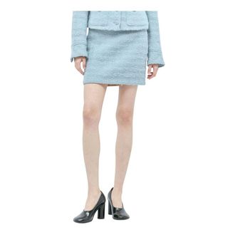 Gucci Dames, Rokken, Blauw, Maat: S Tweed