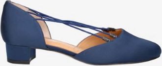 J. Rene&eacute; Womens Charolette Slip On Pumps In Navy Satin