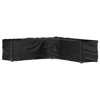 vidaXL Funda Para Muebles De Jard&iacute;n Forma De L 20 Ojales 300x300x90 Cm Vidaxl