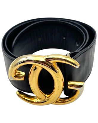 Gucci Interlocking Buckle Leather Belt (Authentic Pre-Loved)